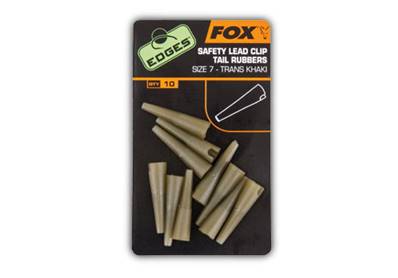 Fox Edges Size 7 LeadClip Tail Rubbers Khaki